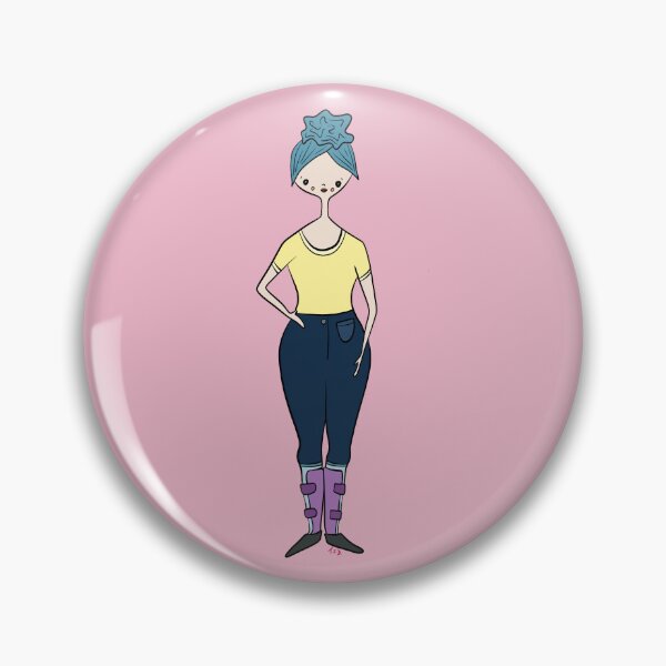 Item preview, Cute Girl With AFO's (pink) designed and sold by misslovelymess.