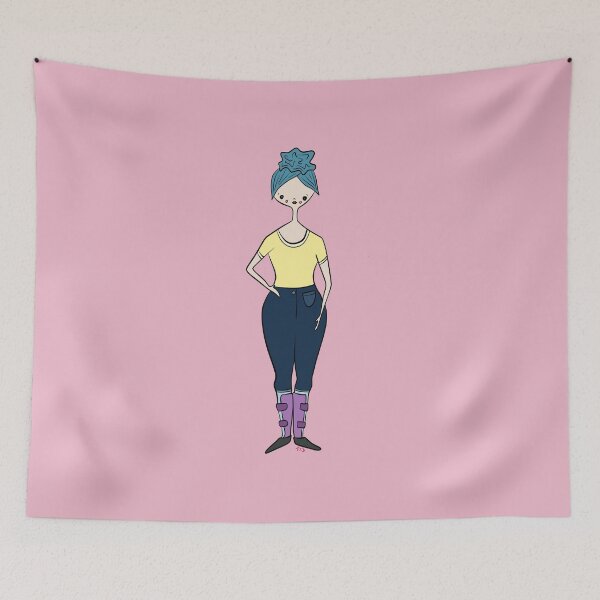 Item preview, Cute Girl With AFO's (pink) designed and sold by misslovelymess.
