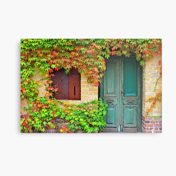 0030 Green door Metal Print
