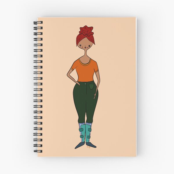Item preview, Cute Girl With AFO's (orange) designed and sold by misslovelymess.