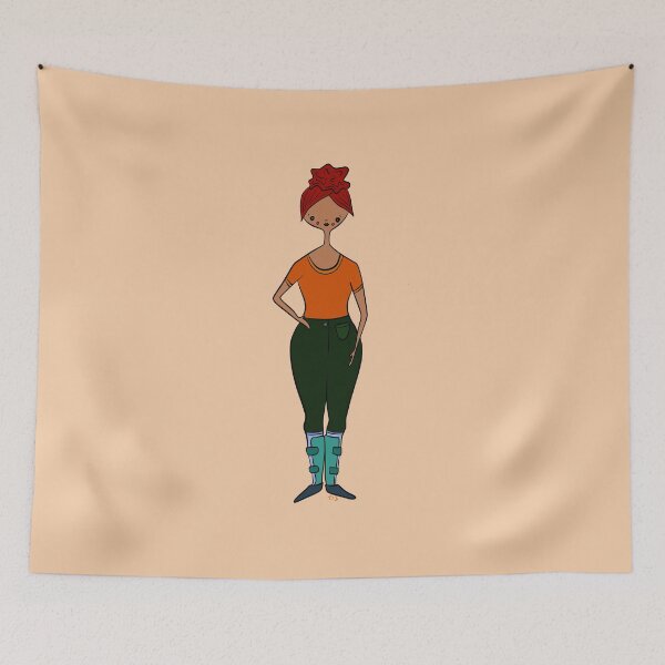 Item preview, Cute Girl With AFO's (orange) designed and sold by misslovelymess.