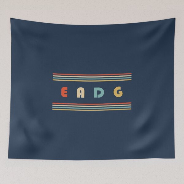 Item preview, Vintage EADG Bass Player Music Band Retro Style designed and sold by RaineHim.