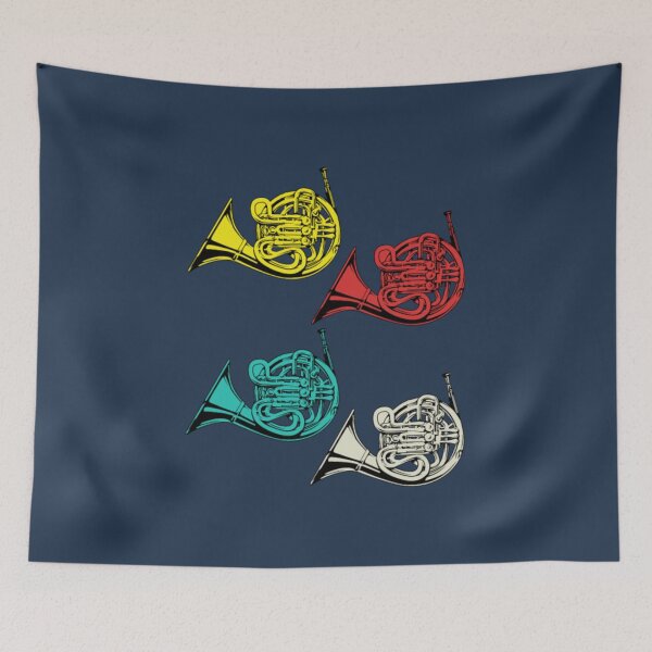 Item preview, Vintage French Horn Big Band Gifts Marching Band designed and sold by RaineHim.