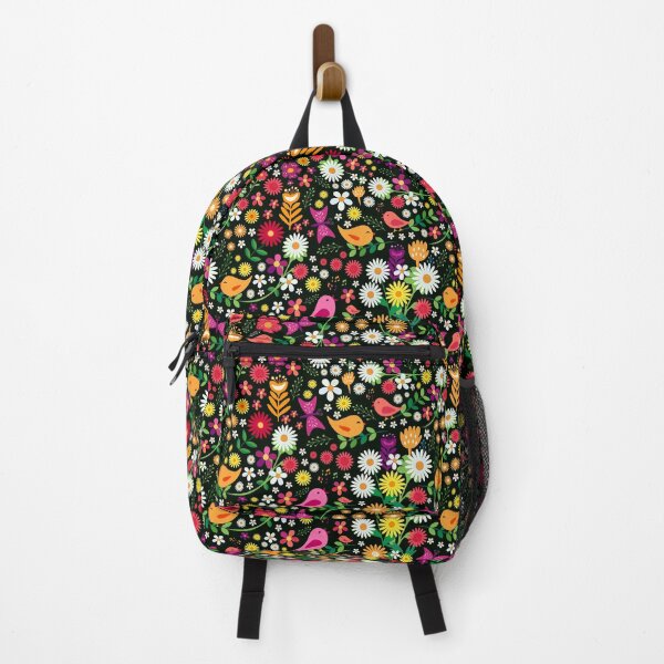 Item preview, Bright Colorful Floral with Birds designed and sold by prirajdesigns.