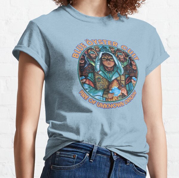 Vintage 70's Blue Oyster Cult Concert T Shirt Herhalen naam Navy Blue Unisex Klein Kleding Gender-neutrale kleding volwassenen Tops & T-shirts T-shirts T-shirts met print 