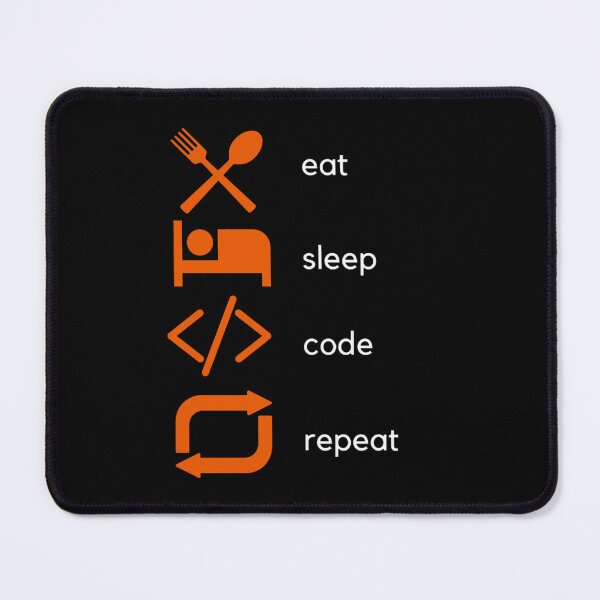 Item preview, Eat sleep code repeat designed and sold by TheCodeChic.