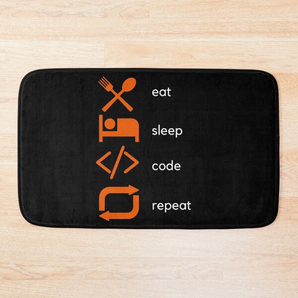 Item preview, Eat sleep code repeat designed and sold by TheCodeChic.