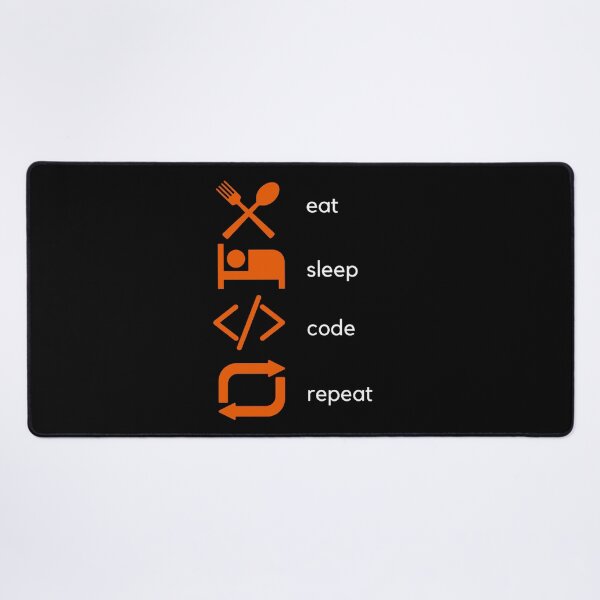 Item preview, Eat sleep code repeat designed and sold by TheCodeChic.