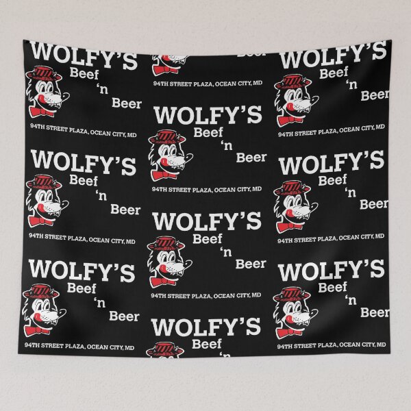 Item preview, Wolfy's Beef N' Beer, Ocean City, MD designed and sold by TeeArcade84.