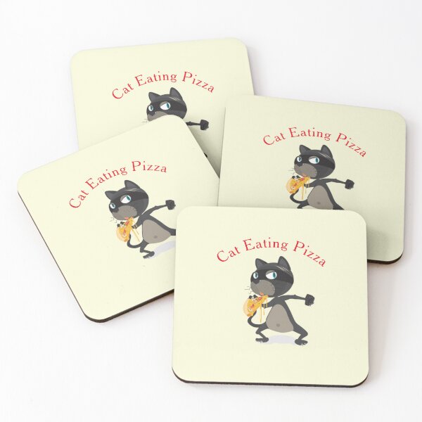 Item preview, Cat Eating Pizza designed and sold by HandyDesign22.