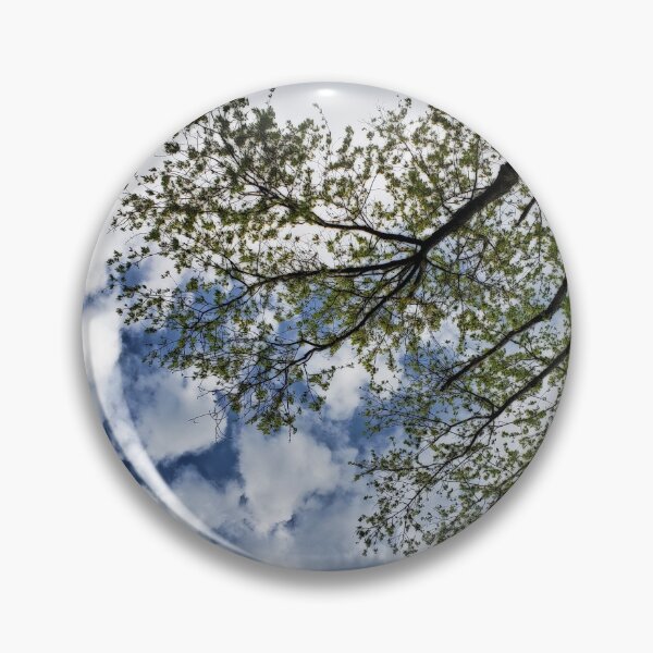 Item preview, Mirar hacia arriba - Árbol en el cielo azul con nubes designed and sold by TheSplitWindow.
