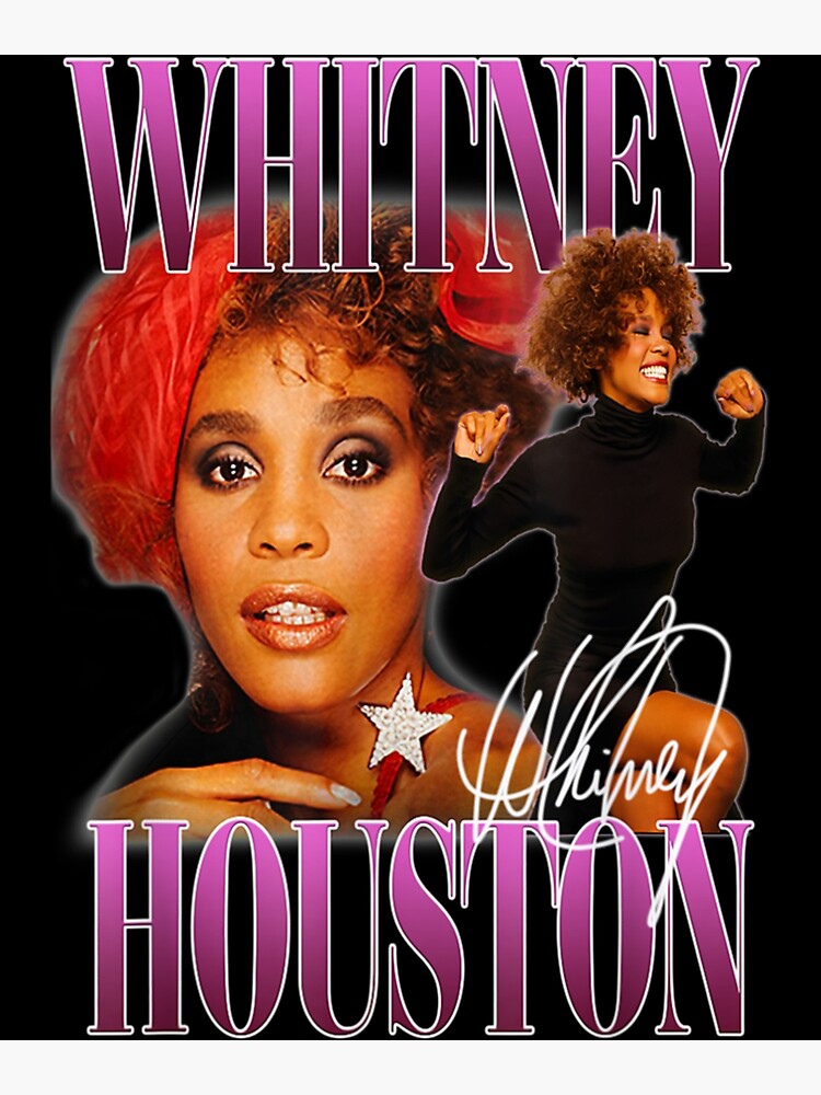 "The Vintage Whitney Houston Music Graphic Art Gif For Fan 7" Poster