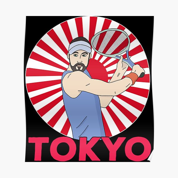 "Tennis Tokyo Sticker" Poster for Sale by gloria1os Redbubble