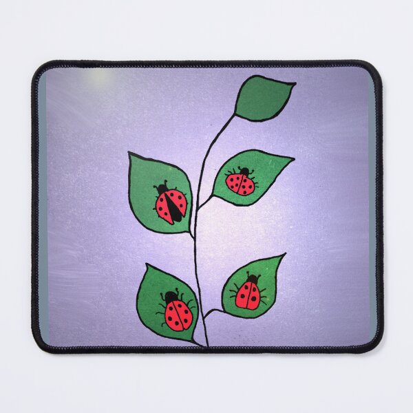 Item preview, Ladybugs on a plant designed and sold by Cats-And-Kat.
