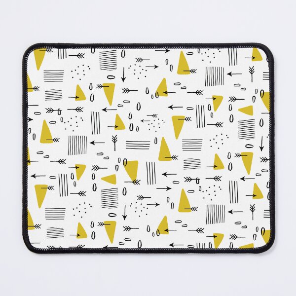 Item preview, mustard line and dots designed and sold by inkbearblue.
