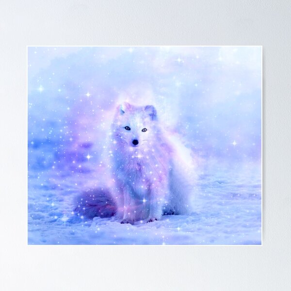 Arctic Fox - Watercolor Paint Poster for Sale by ABArtByAlexST