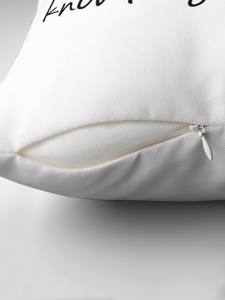 Thumbnail 2 of 4, Pillow, knowledge is power designed and sold by crowncat.