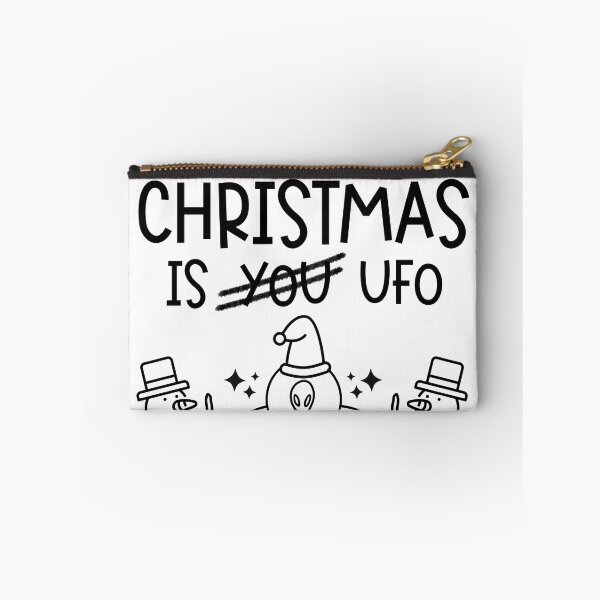 Item preview, All I Want For Christmas Is UFO Christmas Alien Santa Snowman designed and sold by QuanJewelry.