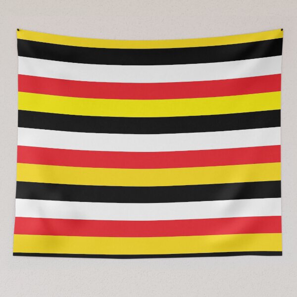 Item preview, Red, Yellow, Black & White Stripes designed and sold by Lore White.