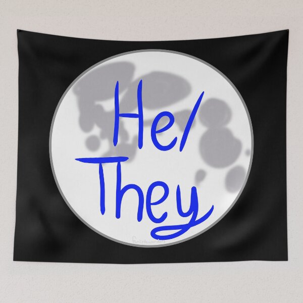 Item preview, Lunar He/They Pronouns designed and sold by funlittlewonders.