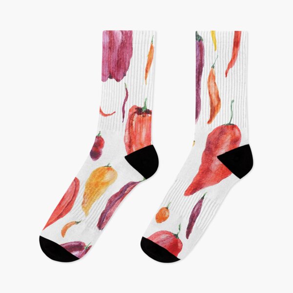 Item preview, hand painted colorful chili pepper arts  designed and sold by ColorandColor.
