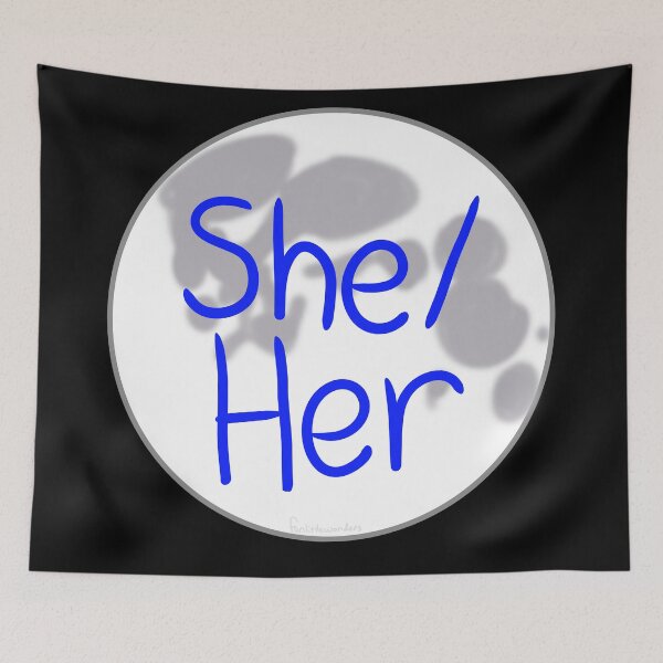 Item preview, Lunar She/Her Pronouns designed and sold by funlittlewonders.