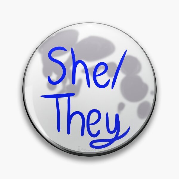 Item preview, Lunar She/They Pronouns designed and sold by funlittlewonders.