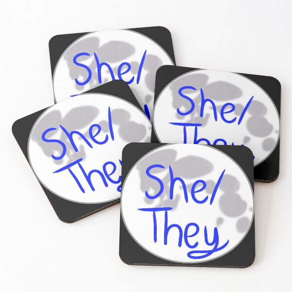 Item preview, Lunar She/They Pronouns designed and sold by funlittlewonders.