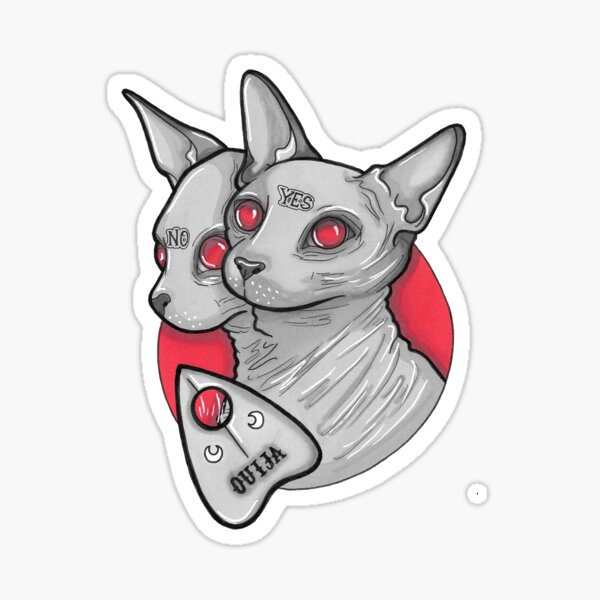 Ouija Cat Sticker