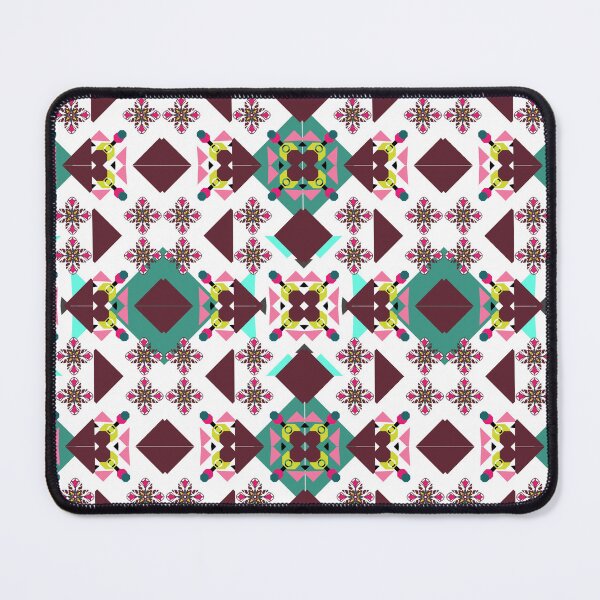 Artikelvorschau, Das kreative Blumenmandala im nahtlosen Muster des braunen Gewebes entworfen und verkauft von MyMemoriesArts.