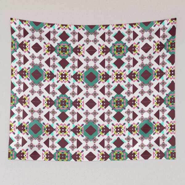 Artikelvorschau, Das kreative Blumenmandala im nahtlosen Muster des braunen Gewebes entworfen und verkauft von MyMemoriesArts.
