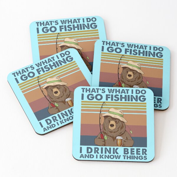 Item preview, Bear Thats What I Do I Go Fishing I Drink Beer And I Know Things Vintage Unisex Unisex, Men, Hot Search designed and sold by JudeSTORE1.