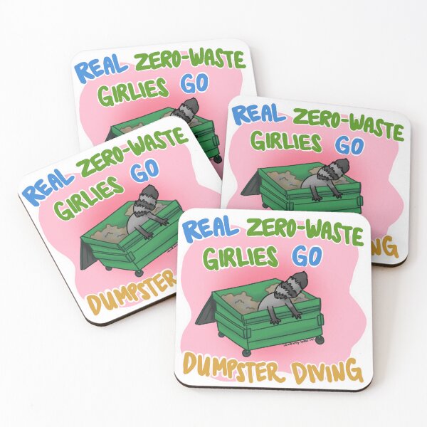 Item preview, real zero-waste girlies go dumpster diving designed and sold by ArtsyYuffles.