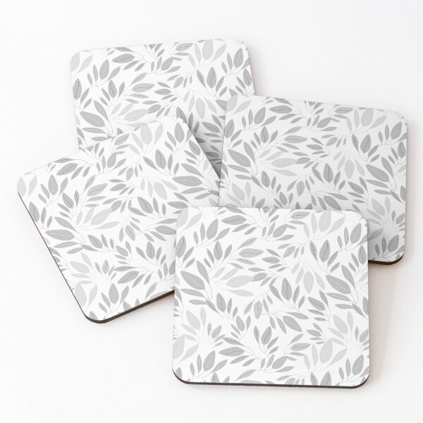 Item preview, Delicate Leaves - Light Gray designed and sold by KBurnsArt.