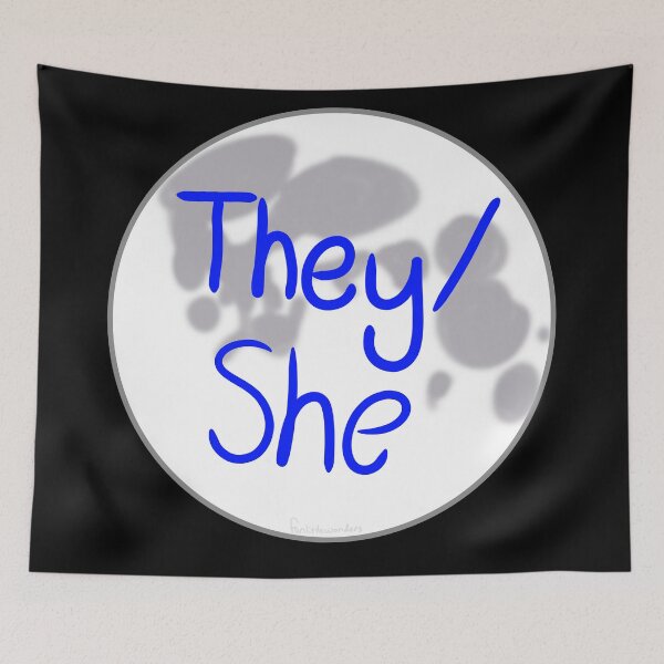 Item preview, Lunar They/She Pronouns designed and sold by funlittlewonders.