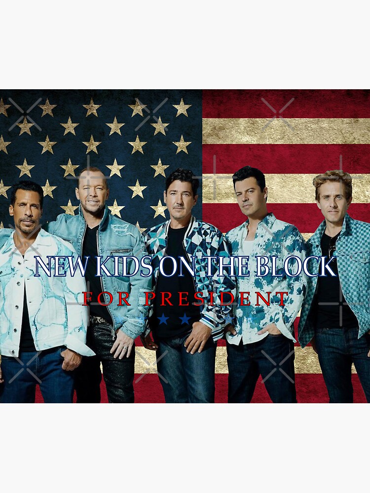 "NKOTB For President 2024" Sticker for Sale by BrayBurton Redbubble