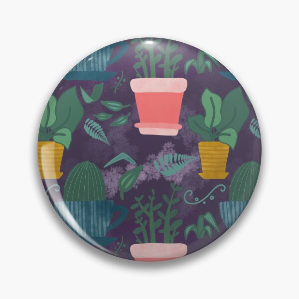 Item preview, Plants and planters - repeating pattern cactus aloe ficus plant pot tea cup designed and sold by marie-inks.