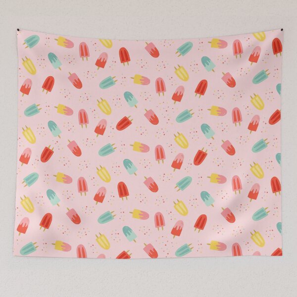 Item preview, Summer Fruit Popsicles on Pink designed and sold by Heather Rosas.