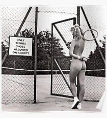 funny tennis court rules Poster
