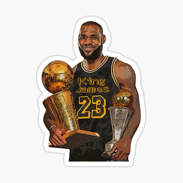 King Lebron James 23 Sticker by patrickstar1337