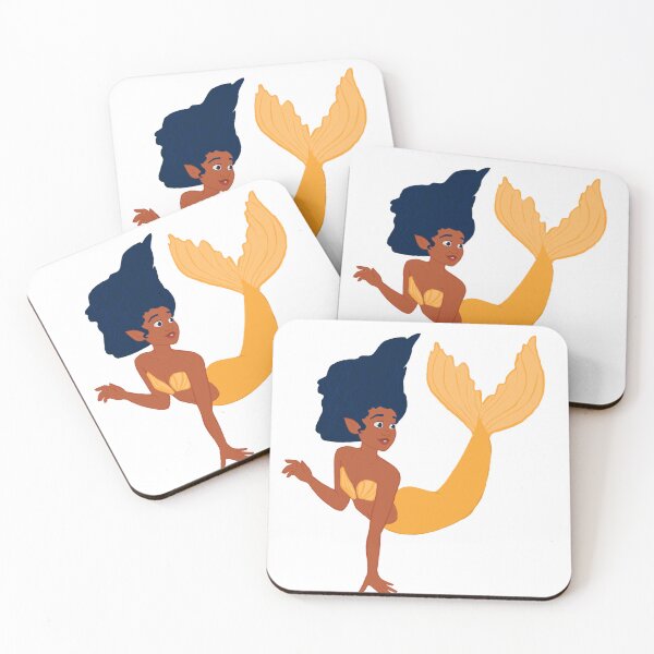 Item preview, Mermaid with yellow tail designed and sold by scribbli.