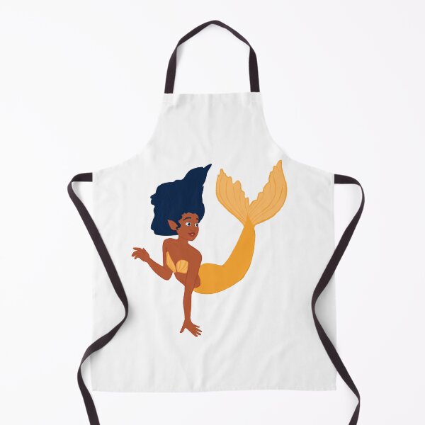 Item preview, Mermaid with yellow tail designed and sold by scribbli.