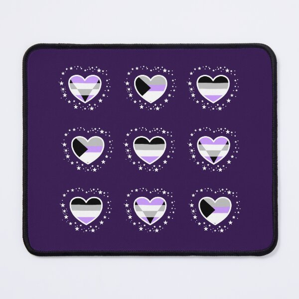 Item preview, Asexual, Aegosexual and Demisexual Pride Hearts designed and sold by PHNDZMND.