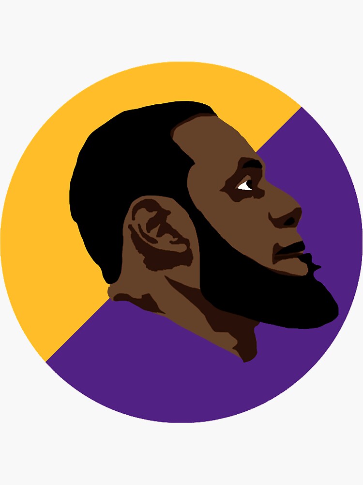 King Lebron James 23 Sticker by patrickstar1337