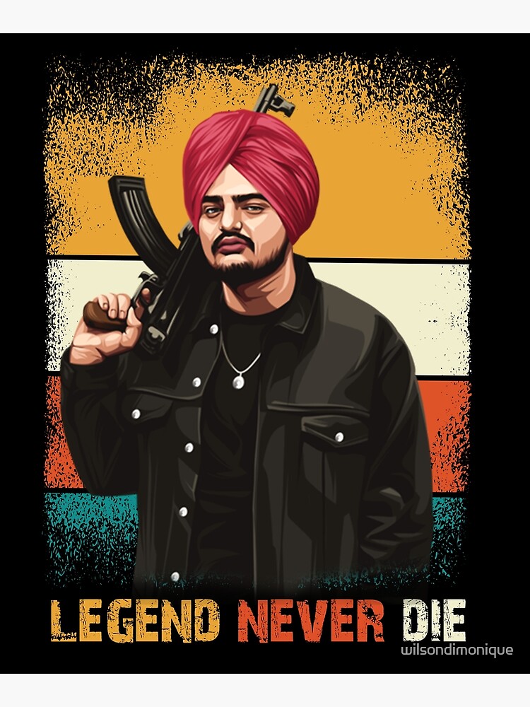 Legends never die sidhu moose wala  Art Print for Sale by Desi Merch