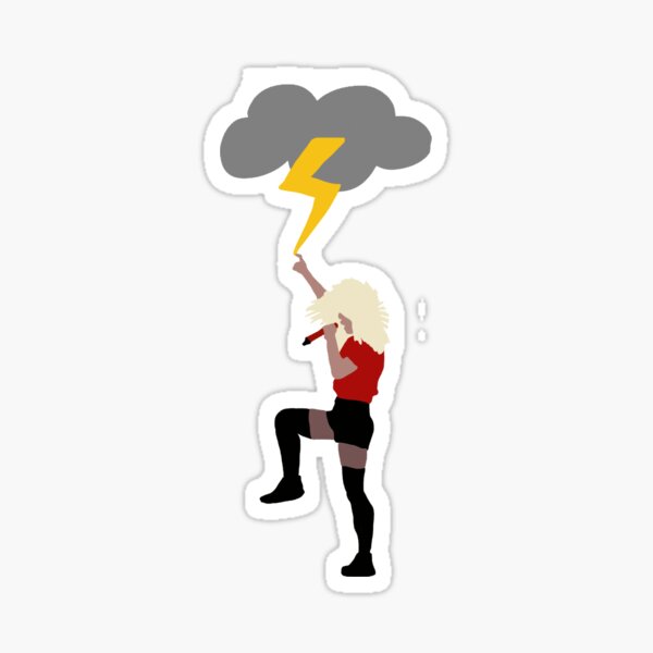 You Hit Me with Lightning Sticker