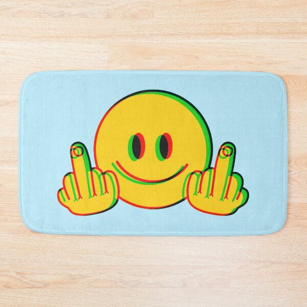 Item preview, Trippy F U yellow emoji  designed and sold by Beeroclock.