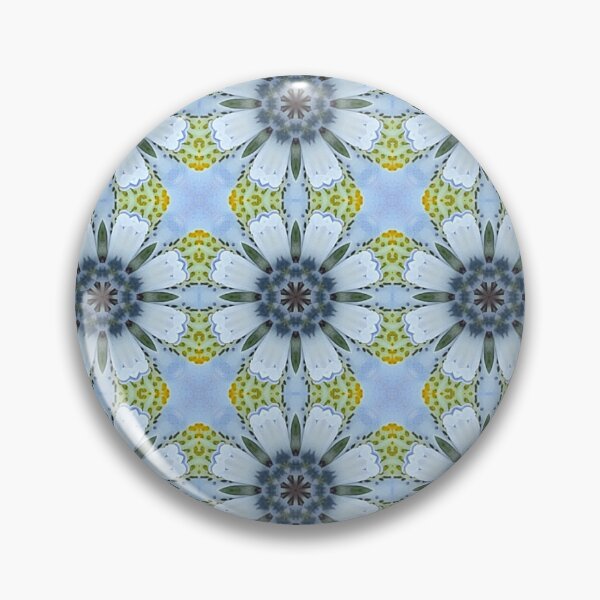 Item preview, Moraea ciliata 1.9 -  Blue Floral Sun Mosaic Pattern designed and sold by FRLF.