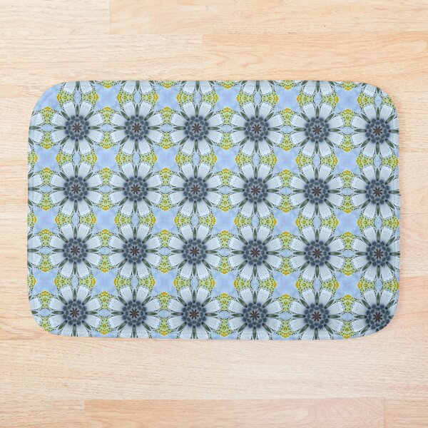 Item preview, Moraea ciliata 1.9 - Patrón de mosaico de sol floral azul designed and sold by FRLF.