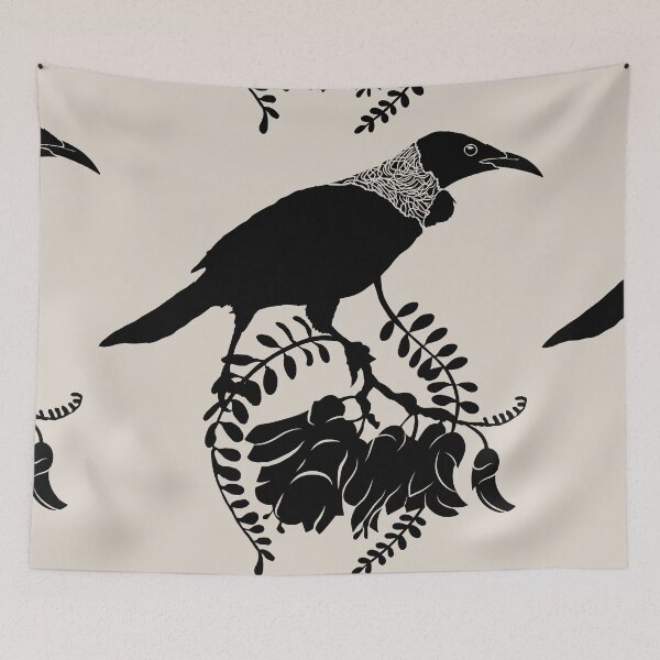 Item preview, Tui Bird On Kowhai Flowers designed and sold by MY NEW ZEALAND.